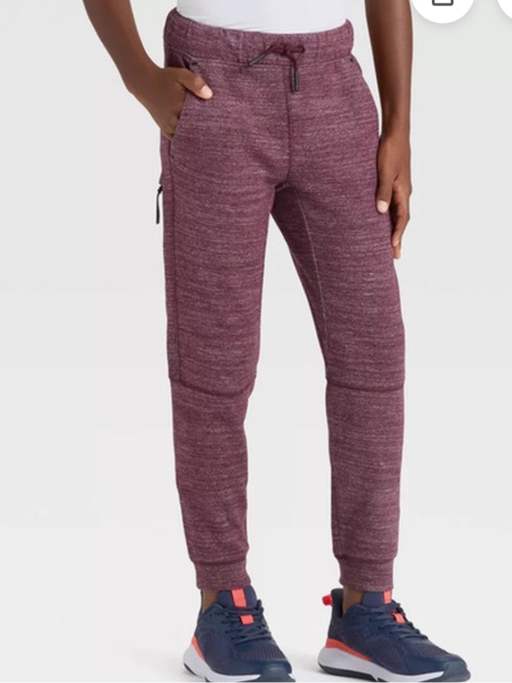 all in motion Boys' Siro Ponte Joggers in Burgundy Heather multiple sizes